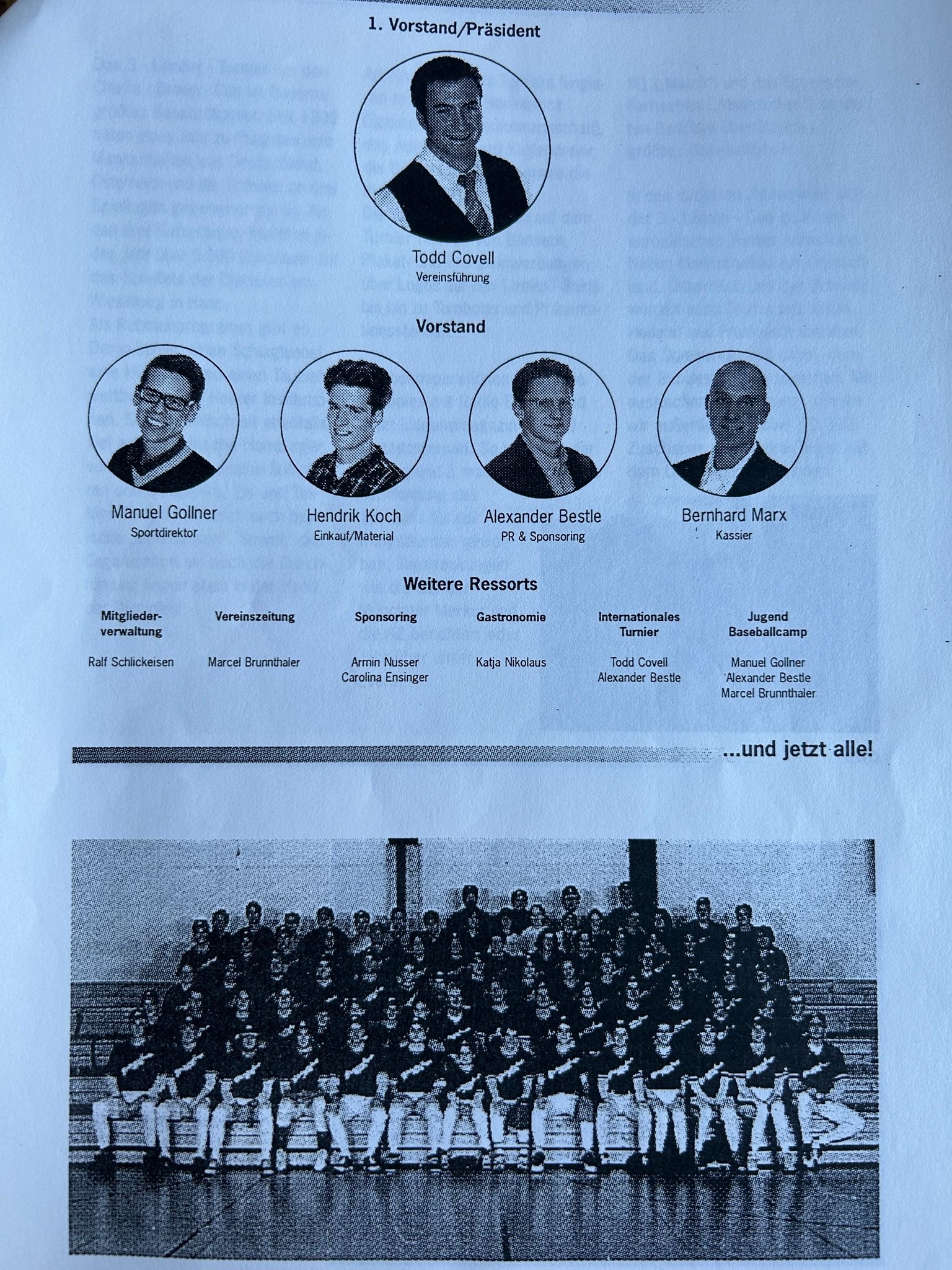 Das historische Management Board der Disciples