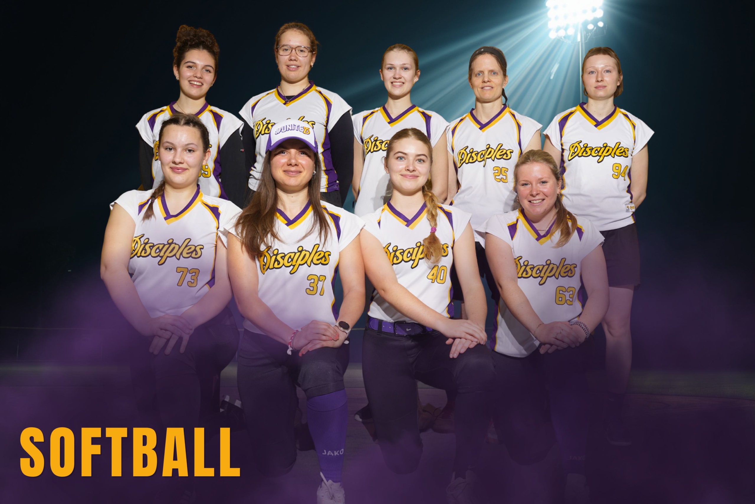Das Softball Team der Disciples