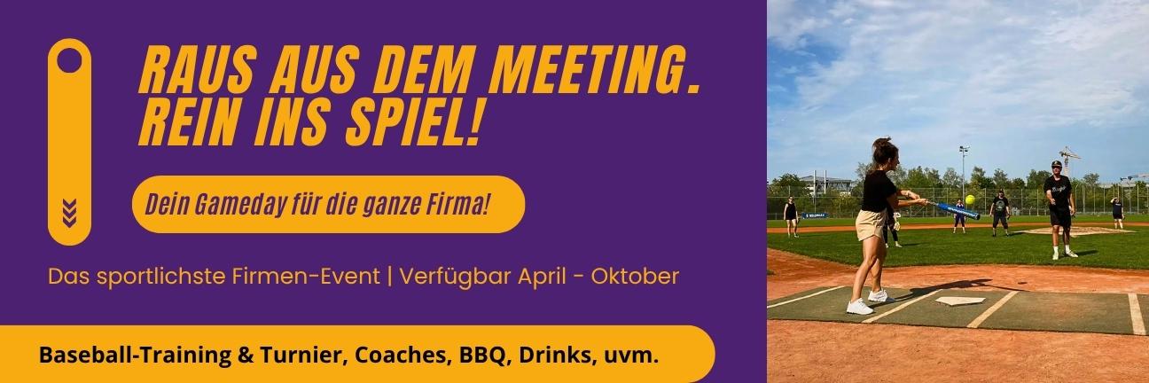 Das sportlichste Firmen-Event Münchens! Baseball Trianing und Tunier.